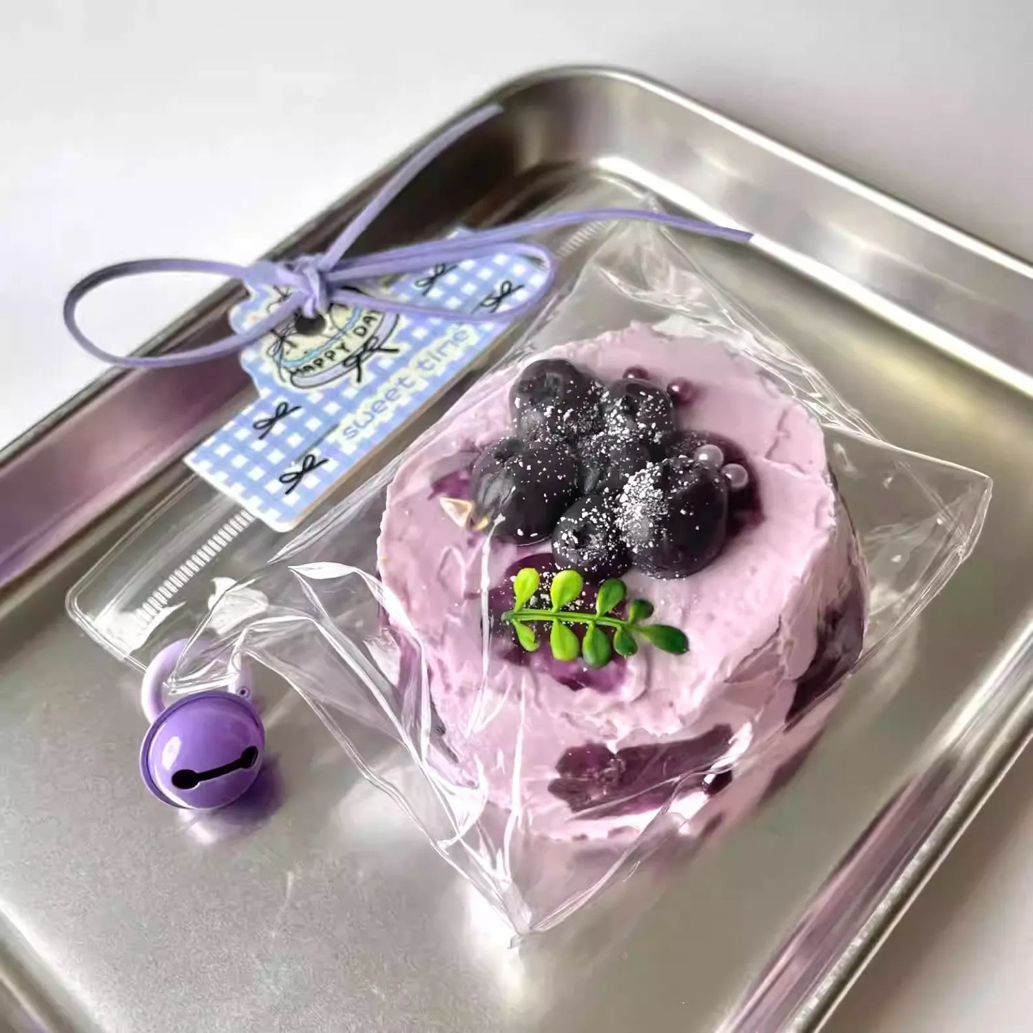 Cake Collection-Blueberry cake squeezing fun mud feeling stress relief artifact