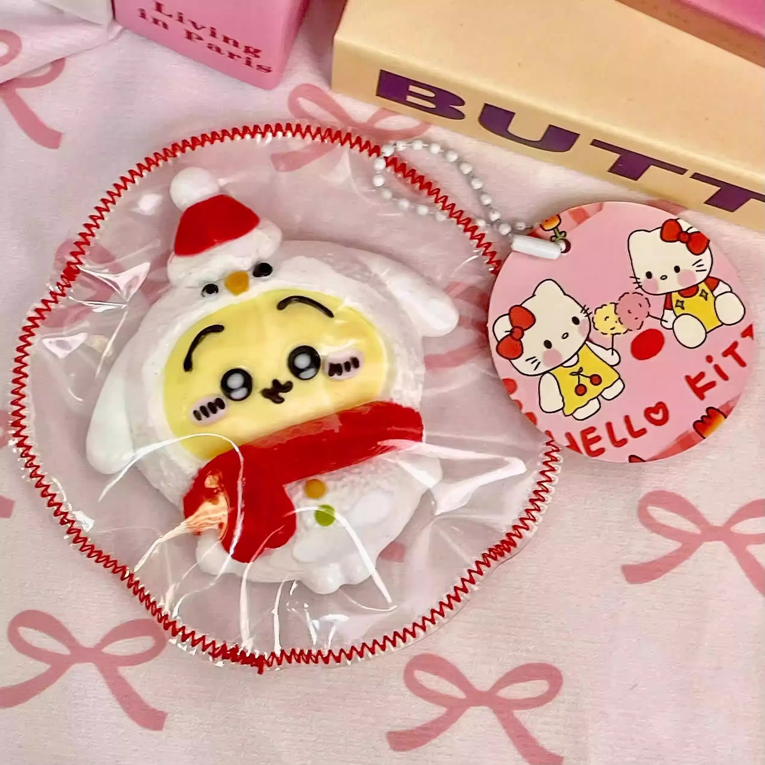 Christmas Usagi pinches slowly rebounds and bursts creamy