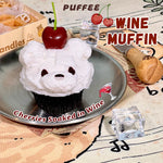 Honey Muffin Food-grade Silicone Squishy Toy, Handmade Taba Squishy, Creamy Soft Adhesive Slow Rebound Squeeze Toy, Rainbow