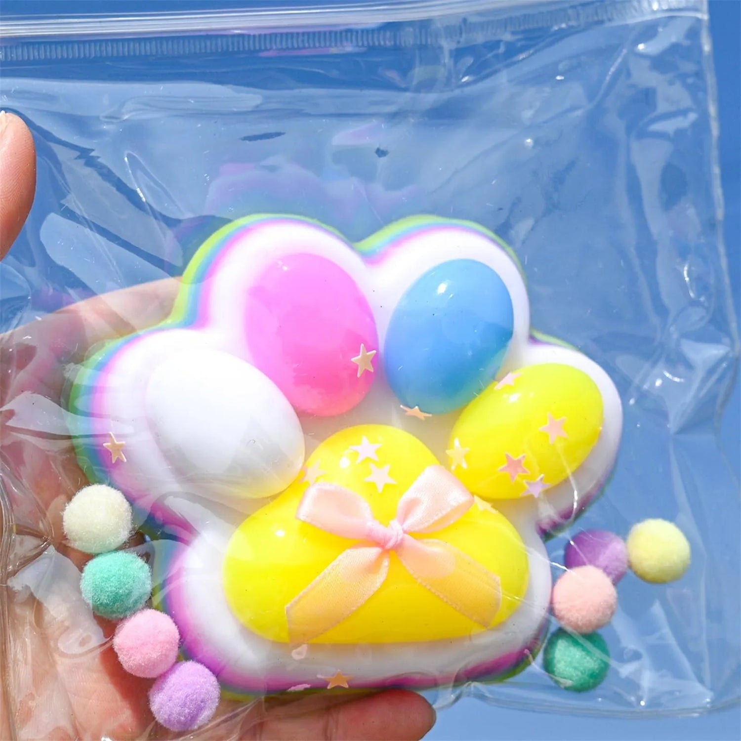 Taba Squishy Large Squeeze Cat Paw Decompression Toys Sticky Soft Pinching And Decompressing Toy for Stress Relief Funny Gifts