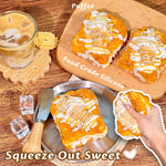 Ice Cream Toast Food-grade Silicone Squishy Toy, Handmade Taba Squishy, Creamy Soft Adhesive Slow Rebound Squeeze Toy, Happy