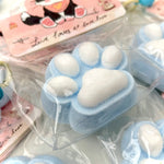 Magic Paw Squishy Flocked Kitten Paw - Blue