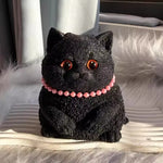 DIY simulation cat decompression pinch-Fat Black Cat