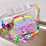 Slow-rebound pinching game for stress relief Triple-layer toast