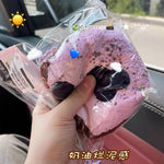 Slow-rebound pinching game for stress relief Blueberry triple-layer toast