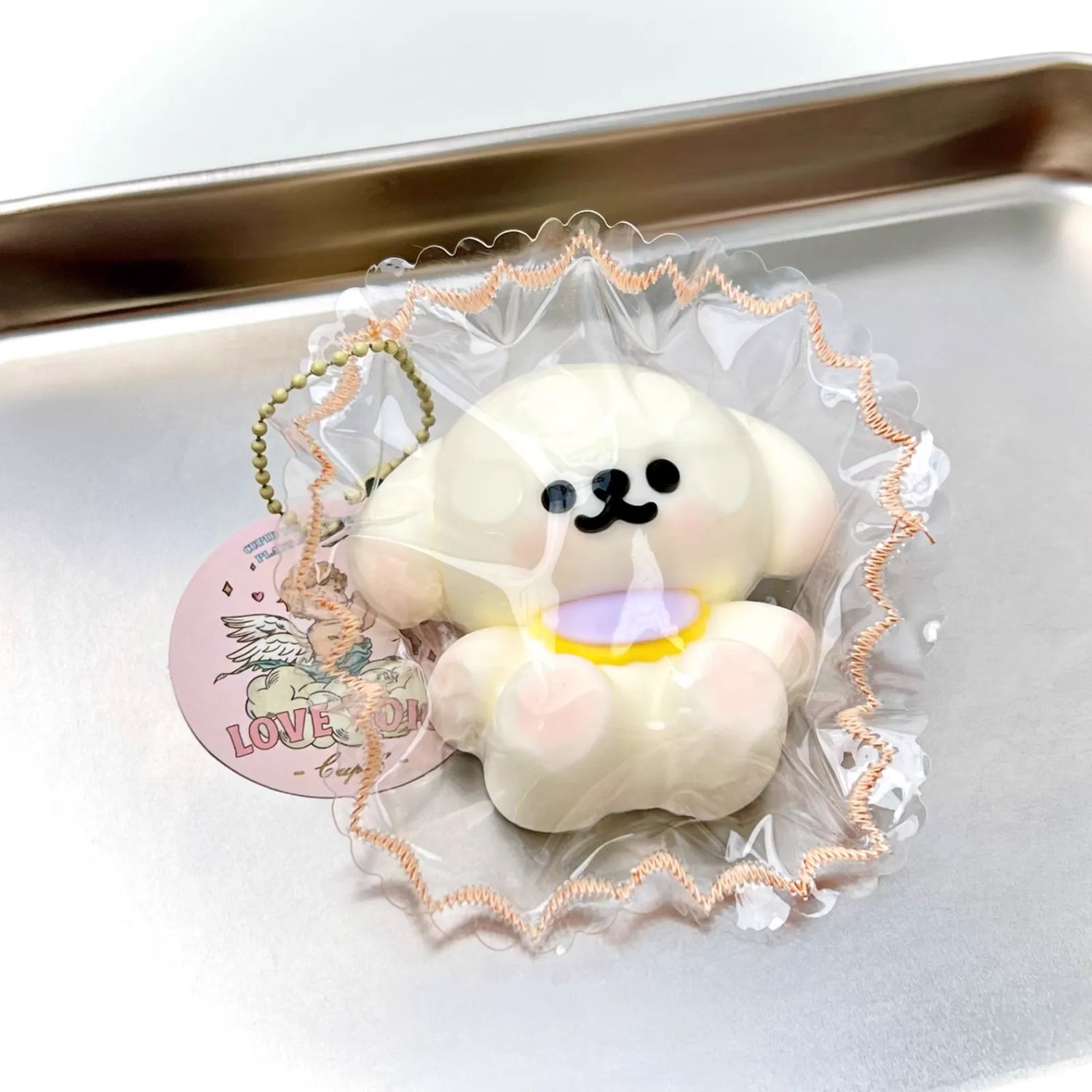 Dry mud kneading fun bib dog doll cream mud feeling