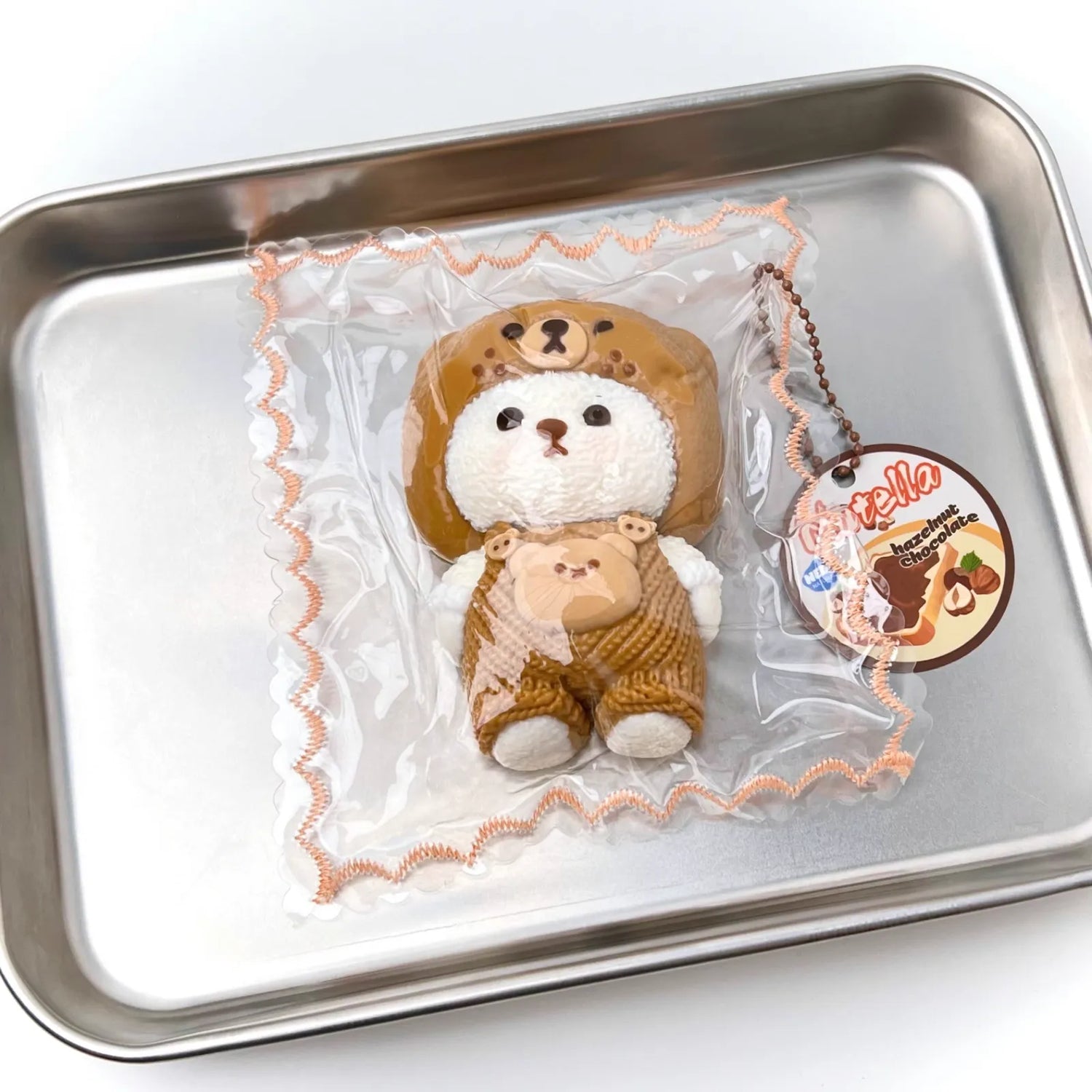 Dry mud kneading overalls bear doll cream mud feeling
