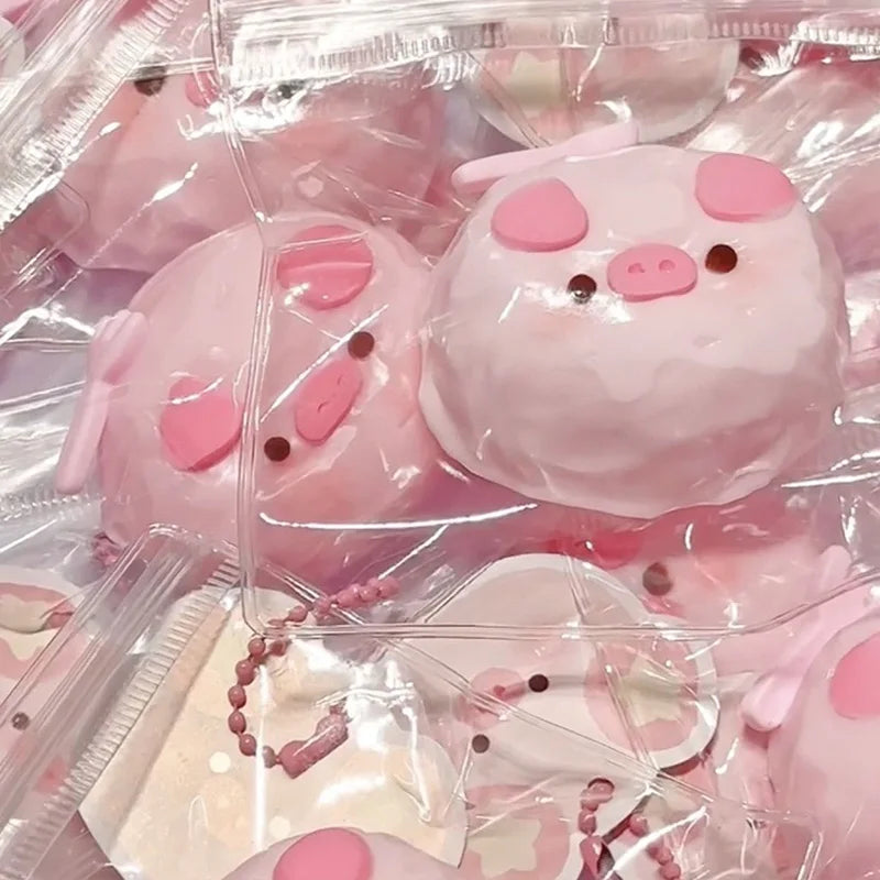 Cute Pink Pig Squishy – Kawaii Soft Stress Relief Toy for Kids & Adults