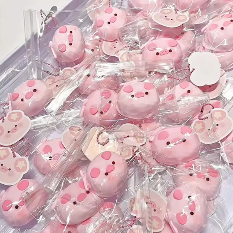 Cute Pink Pig Squishy – Kawaii Soft Stress Relief Toy for Kids & Adults