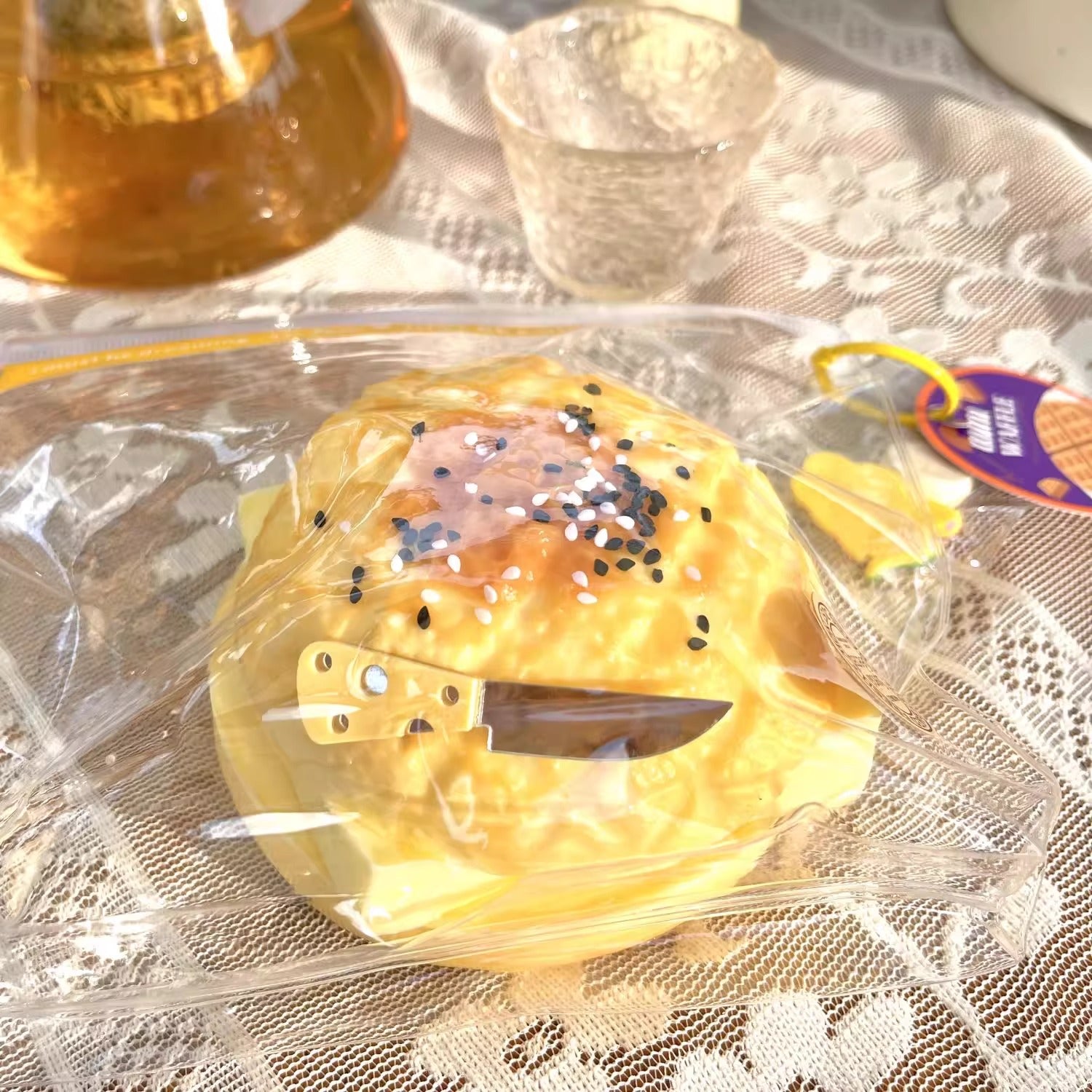 Slow-rebound pinching game for stress relief Pineapple bun