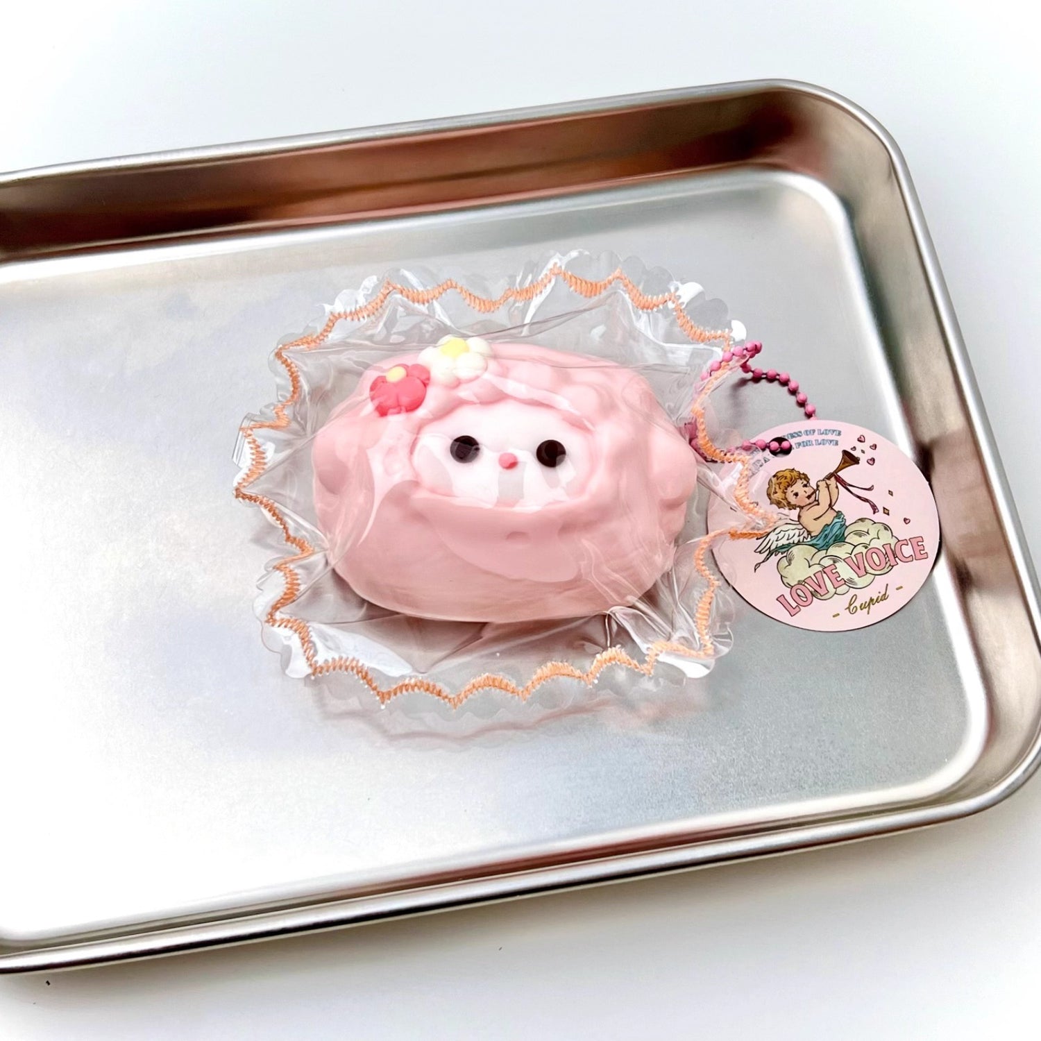 Dry clay kneading fun Cream clay texture lamb bun doll