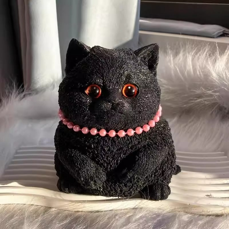 DIY simulation cat decompression pinch-Fat Black Cat