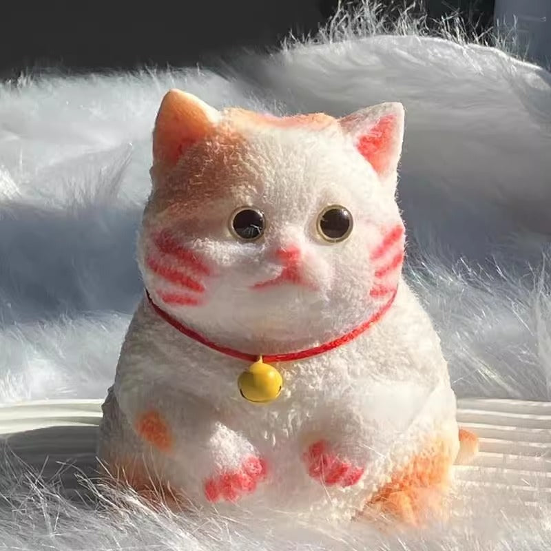 DIY simulation cat decompression pinch-Fat Black Cat